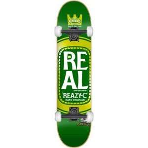  Real Reazy C 8 Ball II Med Skateboard   8.18 Green/Gold w 
