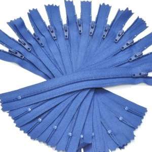   Zippers ~ Closed Bottom ~ (558) Royal Blue (12 Zippers / Pack) Arts