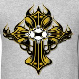 Gold/black Tribal Cross  2GR4 Designs