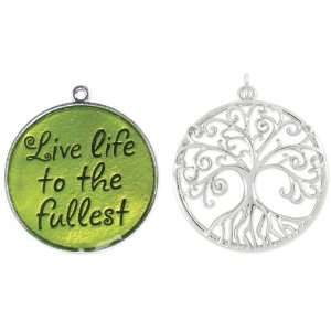   Meanings Accents 33mm 2/Pkg Tree Of Life  Green by WMU: Arts, Crafts