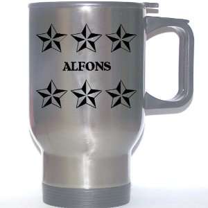  Personal Name Gift   ALFONS Stainless Steel Mug (black 