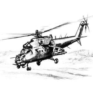  Zvezda Models 1/72 MIL Mi 35 Helicopter Gunship Toys 