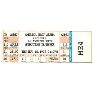   16th 1995 MANHATTAN TRANSFER Full Concert Ticket: Everything Else