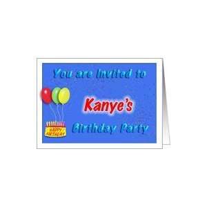  Kanyes Birthday, Invitation to the Party Card: Toys 