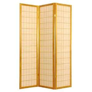  6 ft. Tall Kimura Shoji 3 Panel Screen Room Divider (Honey 