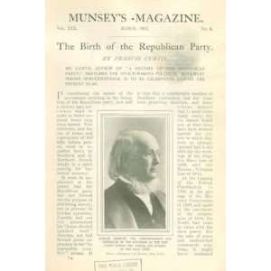  1904 Birth of Republican Party Greeley Bovay Morrill 