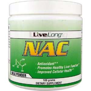  LiveLong NAC (N Acetyl Cysteine) 100g Health & Personal 