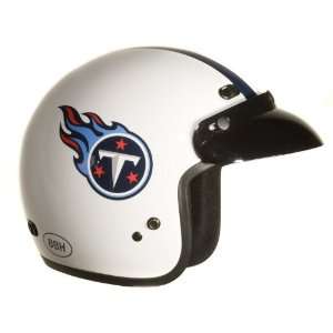 Brogies Bikewear NFL Tennessee Titans Motorcycle Three Quarter Helmet 