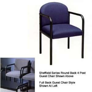  Sheffield Series Full Back Guest Chair (4 post) Casters 