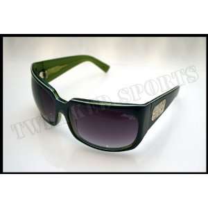 New BLACK FLYS / FLY GIRLS Sunglasses Zipper Fly   Grey/Lime (Handmade 