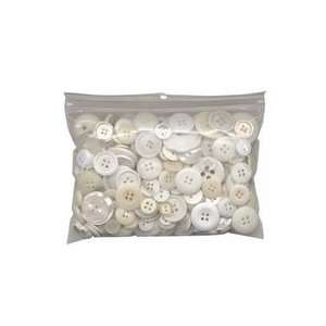  Assorted Buttons Whites/Creams 200 ct   3 Pack: Pet 
