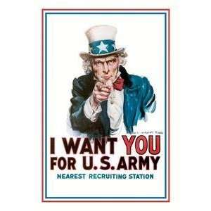    Vintage Art I Want You for the U.S. Army   00152 6