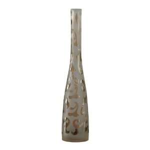  Small Frost And Amber Brocade Vase 02137: Home & Kitchen