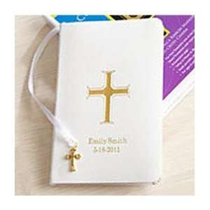    Personalized First Communion White/Black Bibles