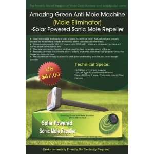  Solar Powered Mole Repeller Sonic Rodent Chaser: Kitchen 