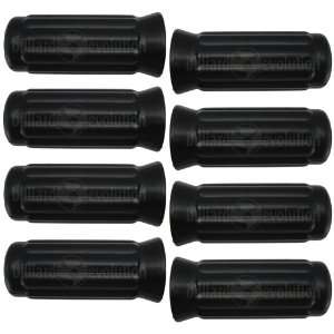  8 Black Ribbed Rubber Foosball Handles: Sports & Outdoors