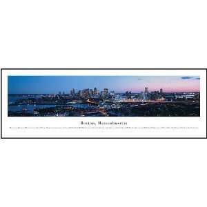 Boston, Massachusetts   Series 4 Panoramic View Framed Print:  