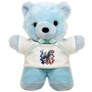  Teddy Bear Blue Eagle With Flaming Wings Carrying Piece Of 