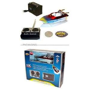  RC Muscle Mini Jet Boat Red 27MHz: Toys & Games