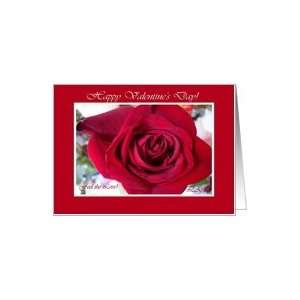  Son and Partner Valentines Day Red Rose Card Health 