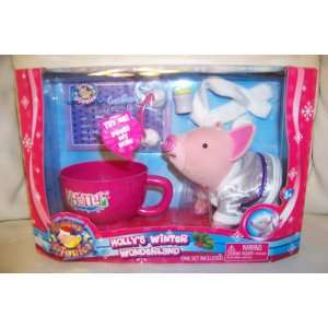 HTF  Teacup Piggies Piggy Hollys Winter Wonderland Holly with Outfit 