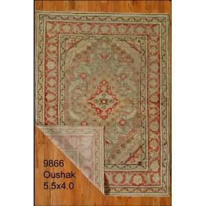    4x5 Hand Knotted Oushak Turkey Rug   40x55