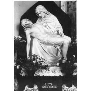   and White Religious Photograph, Czechoslovakia, PIETA STOS KUPELE