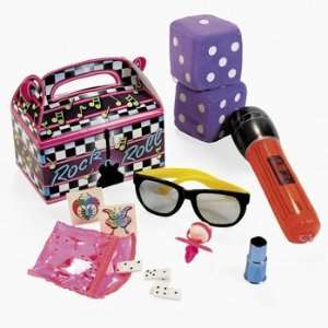  Rock N Roll Filled Treat Box   Party Favor & Goody Bags 