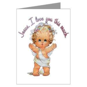  Greeting Cards (10 Pack) Jesus I Love You This Much Angel 