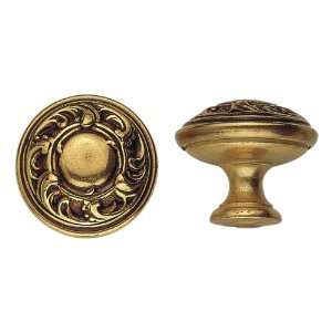 Bosetti Marella 100420.54 Brass Round Knob, 1.18 Inch Diameter, French 