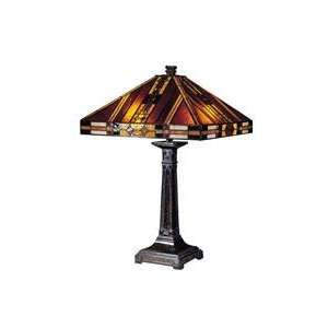  Dale Tiffany Mission 2 Light Table Lamp TT100514: Home 