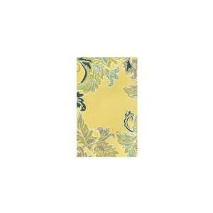  rans Ocean Ravella Ornamental Leaf Border Yellow   2 x 8 