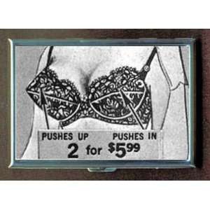  BREASTS FREDERICKS OF HOLLYWOOD CIGARETTE CASE WALLET 