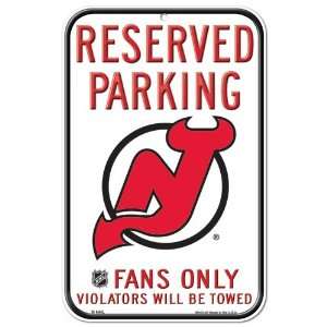  New Jersey Devils Reserved Parking 11x17 Sign: Sports 