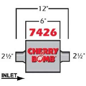  Cherry Bomb 7426 Extreme Muffler: Automotive