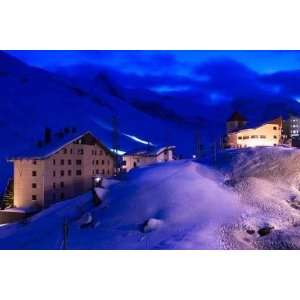 Ski Run at Night   Peel and Stick Wall Decal by Wallmonkeys  