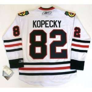  Tomas Kopecky Chicago Blackhawks Real Rbk Jersey Sports 
