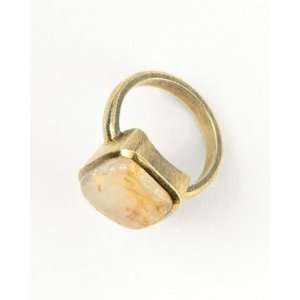  Coldwater Creek Cloudy stone Grey ring: Jewelry