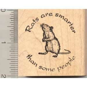  Rats are Smarter Rubber Stamp: Arts, Crafts & Sewing