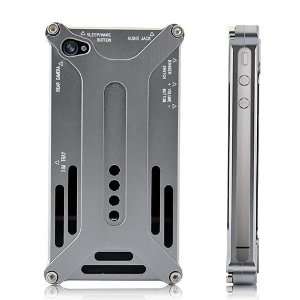   Aluminum Case for Iphone 4 4S   Silver/Gray: Cell Phones & Accessories