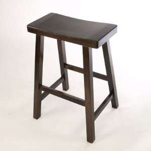  18 Espresso Saddle Stool [Set of 2]