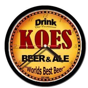  KOES beer and ale cerveza wall clock: Everything Else