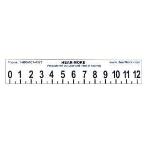  Large Print 12 inch Ruler with Sign Language Health 