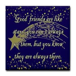 Friends are like Stars Friends Tile Coaster by   