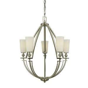  Woodbridge Lighting 12211 STN Satin Nickel Aurora 5 Light 