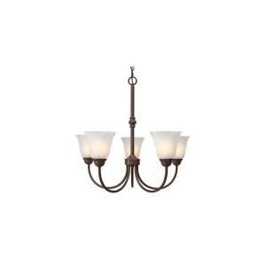 Golden Lighting 1264 5RBZ Grace 5 Light Single Tier Chandelier in 