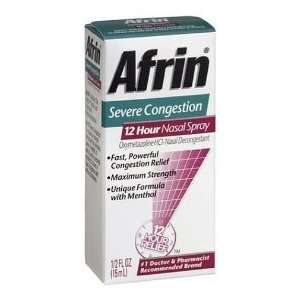  Afrin 12 Hours Nasal Spray, Severe Congestion, .5 fl oz 