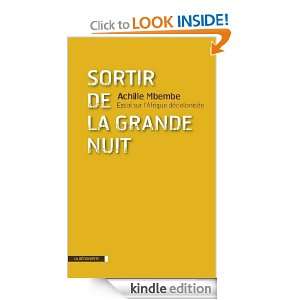Sortir de la grande nuit (Cahiers libres) (French Edition): Achille 