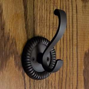  Solid Brass Mercado Double Hook   Dark Oil Rubbed Bronze 