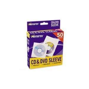  Memorex   SLEEVES,CD/DVD,WHITE,50PK Electronics